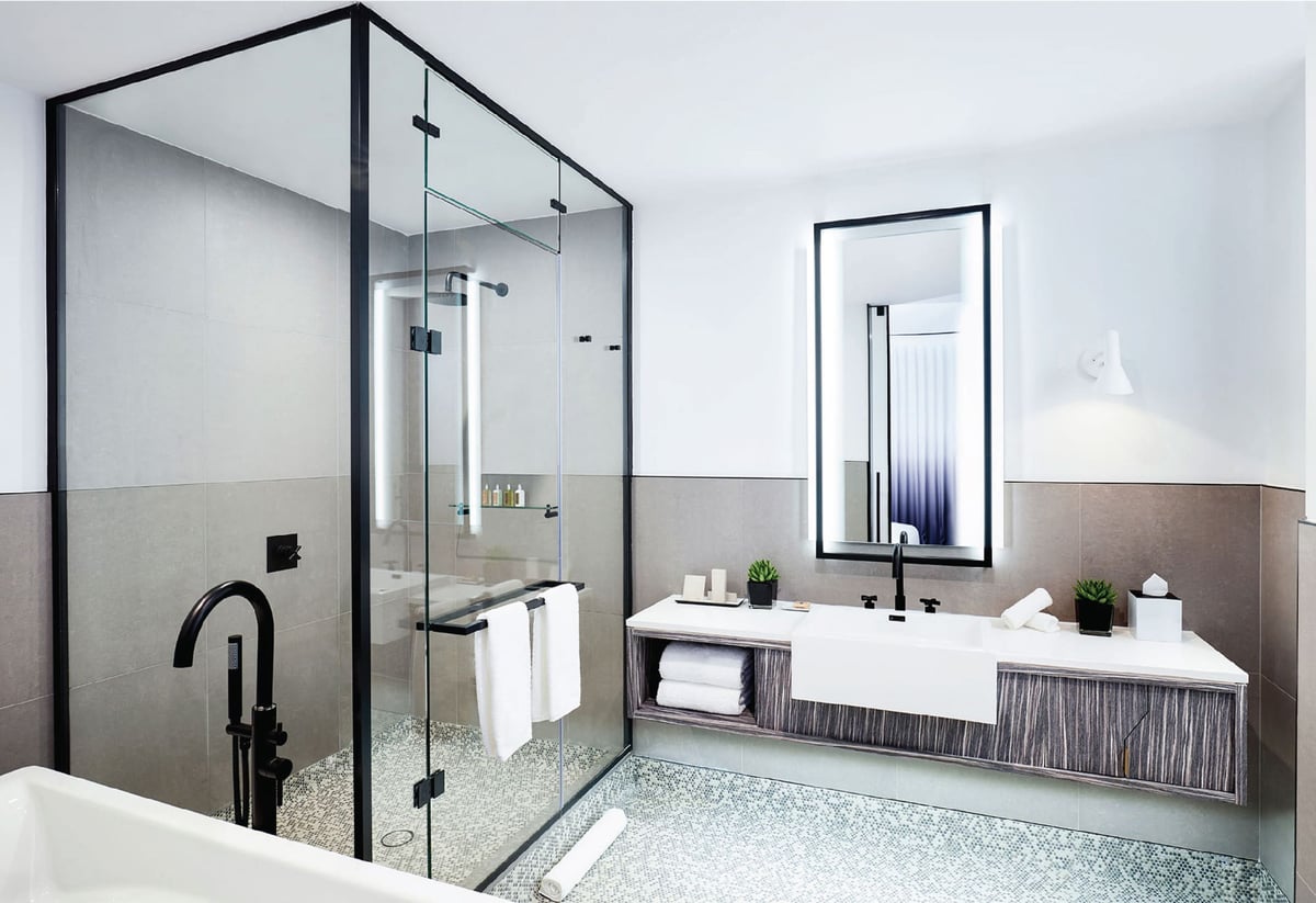 William Vale bathroom with Artos faucets 2